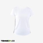 تی شرت تنیس زنانه آرتنگو Artengo Essentiel 100 - سفید