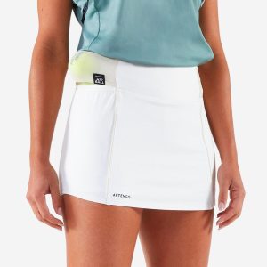 دامن تنیس زنانه آرتنگو ARTENGO TSkirt Dry Hip Ball - سفید