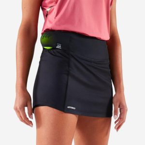 دامن تنیس زنانه آرتنگو ARTENGO TSkirt Dry Hip Ball - مشکی
