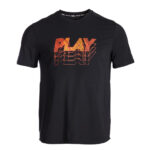 تی شرت تنیس مردانه آرتنگو ARTENGO TTS Soft Play - مشکی قرمز