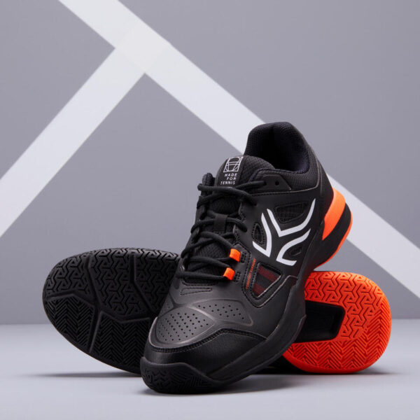 کفش تنیس مردانه آرتنگو Artengo TS500 - مشکی نارنجی