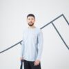 تی شرت آستین بلند تنیس مردانه آرتنگو ARTENGO ترمیک - خاکستری روشن - Image 6