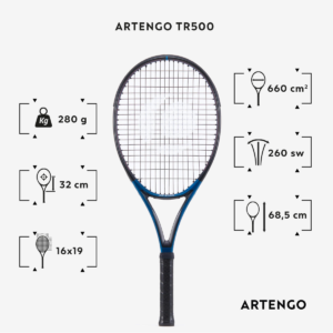 راکت تنیس بزرگسالان آرتنگو ARTENGO TR500  – آبی