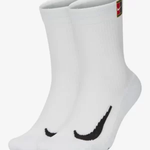 جوراب تنیس ساق بلند نایک NikeCourt (2جفت) - سفید