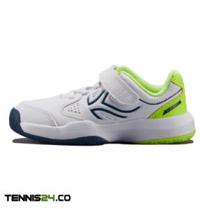کفش تنیس چسبی بچه گانه آرتنگو Artengo TS530 Fast - سفید زرد