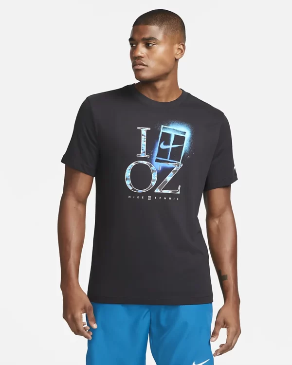 تی شرت تنیس مردانه نایک NikeCourt Dri-FIT - مشکی