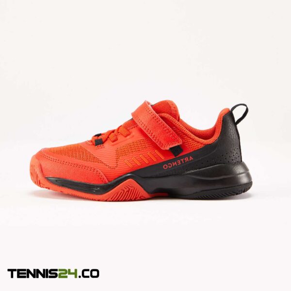 کفش تنیس بچه گانه آرتنگو TS500 Fast چسبی - مشکی قرمز