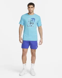 تی شرت تنیس مردانه نایک NikeCourt Dri-FIT - آبی