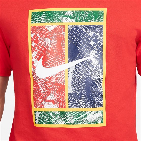 تی شرت تنیس مردانه نایک NikeCourt - نارنجی