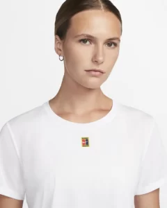 تی شرت تنیس زنانه نایک NikeCourt Dri-FIT Heritage - سفید| تنیس 24