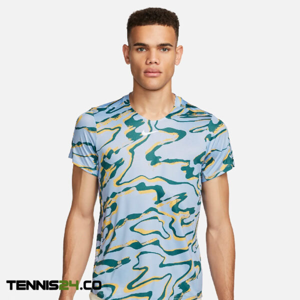 تی شرت تنیس مردانه نایک NikeCourt Dri-FIT Advantage- آبی