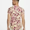 تی شرت تنیس مردانه نایک NikeCourt Dri-FIT Advantage- کرمی
