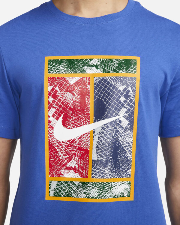 تی شرت تنیس مردانه نایک NikeCourt – آبی
