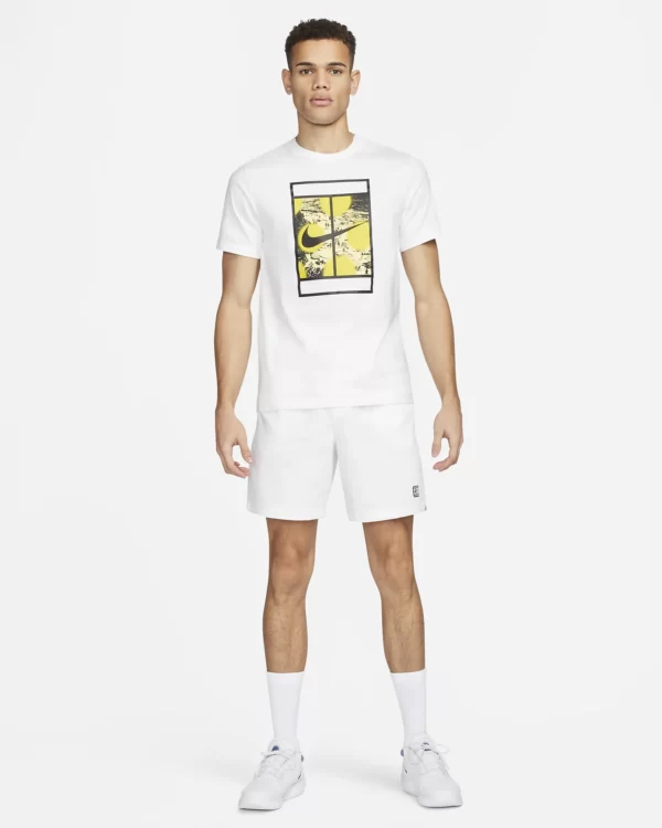 تیشرت تنیس مردانه نایک NikeCourt- سفید