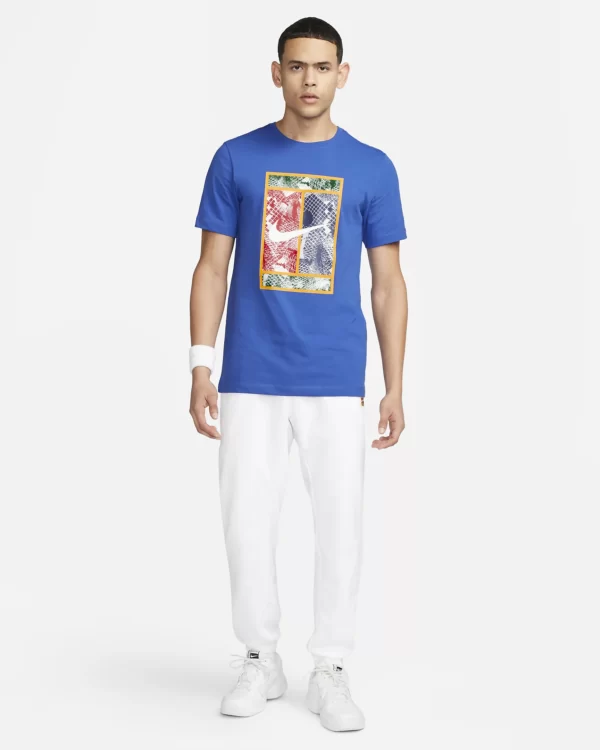 تی شرت تنیس مردانه نایک NikeCourt – آبی