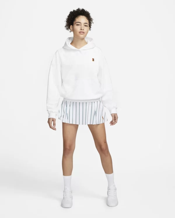 هودی ورزشی زنانه نایک NikeCourt Fleece- سفید