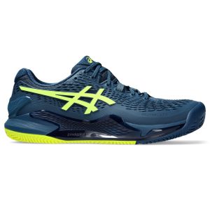 کفش تنیس مردانه اسیکس Asics Gel-Resolution 9 Clay - سرمه ای/سبز