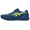 کفش تنیس مردانه اسیکس Asics Gel-Resolution 9 Clay - سرمه ای/سبز - Image 2