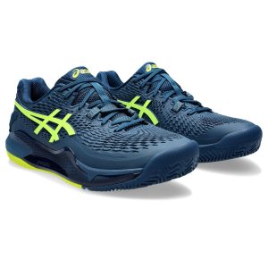 کفش تنیس مردانه اسیکس Asics Gel-Resolution 9 Clay - سرمه ای/سبز