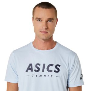 تی شرت مردانه آسیکس Asics Court Tennis Graphic- آبی