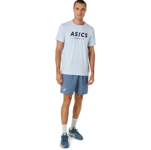 تی شرت مردانه آسیکس Asics Court Tennis Graphic- آبی