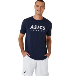تی شرت مردانه آسیکس Asics Court Tennis Graphic- سرمه ای