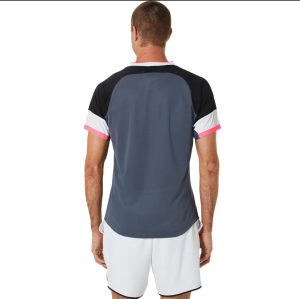 تی شرت تنیس مردانه اسیکس Asics Match SS Top- طوسی