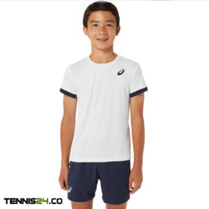 تی شرت تنیس پسرانه اسیکس Asics Tennis SS Top- سفید