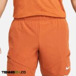 شلوارک تنیس مردانه نایک NikeCourt Dri-FIT Advantage- نارنجی