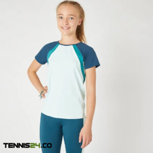 تی شرت تنیس بچگانه آرتنگو Artengo 500- آبی/سبز