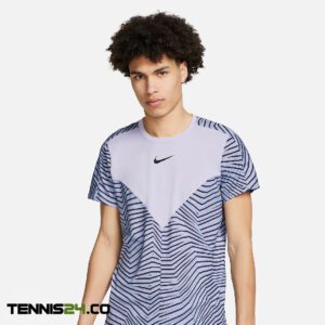 تی شرت تنیس مردانه نایک Nikecourt Dri Fit Slam- خاکستری