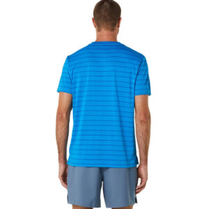 تی شرت تنیس مردانه اسیکس Asics Court Stripe SS Top- آبی