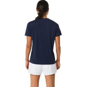 تی شرت تنیس زنانه اسیکس Asics Women Court Graphic TEE- سرمه ای