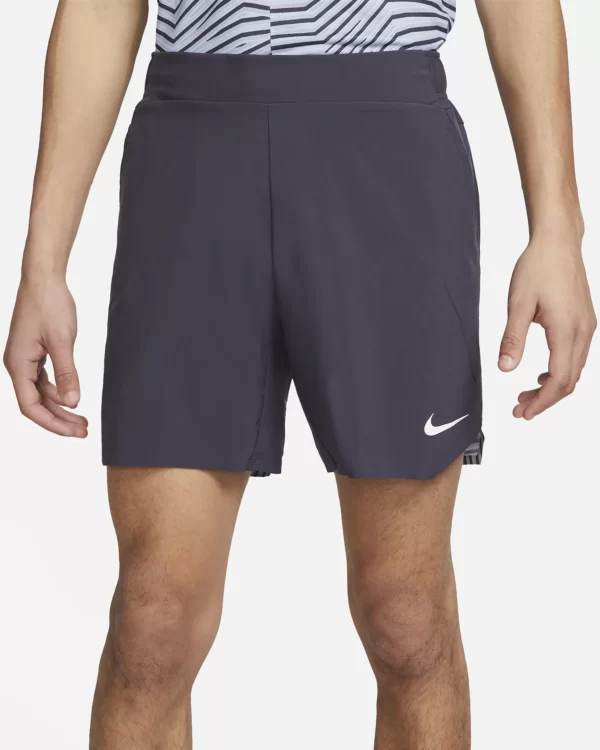شلوارک تنیس مردانه نایک NikeCourt Dri-FIT Slam- خاکستری