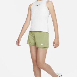 شلوارک تنیس دخترانه نایک Nike Court Dri-Fit Victory- سبز