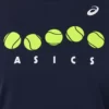 تی شرت تنیس دخترانه اسیکس Asics Graphic- سرمه ای
