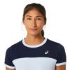 تی شرت تنیس زنانه اسیکس Asics Women Court SS Top- آبی روشن