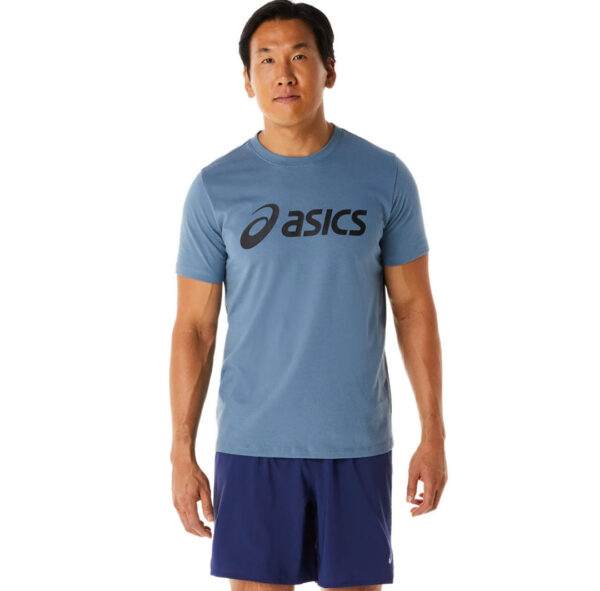 تی شرت تنیس مردانه اسیکس Asics Big Logo Tee- آبی