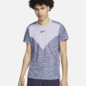 تی شرت تنیس مردانه نایک Nikecourt Dri Fit Slam- خاکستری