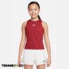 تاپ تنیس بچه گانه نایک Nike Court Dri Fit Victory- زرشکی