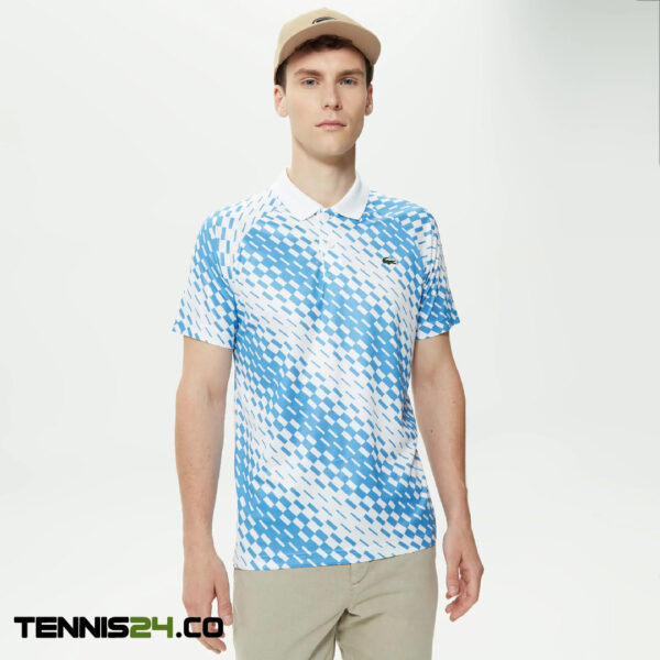 پلوشرت تنیس مردانه لاکست Lacoste Sport X Novak Djokovic- آبی/سفید