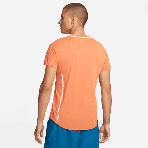 تی شرت تنیس مردانه نایک NikeCourt Slam Polo Neck- نارنجی