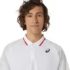 پلوشرت تنیس مردانه اسیکس Asics Court Graphic- سفید