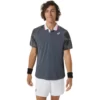 پلوشرت تنیس مردانه اسیکس Asics Court Graphic- خاکستری