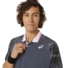 پلوشرت تنیس مردانه اسیکس Asics Court Graphic- خاکستری