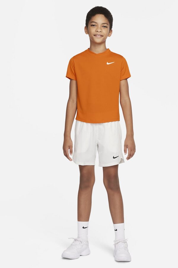 تی شرت تنیس بچگانه نایک NikeCourt Dri-FIT Victory- نارنجی