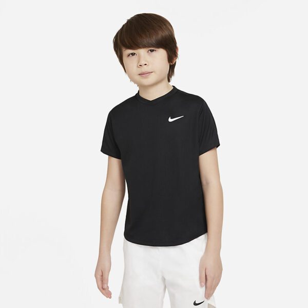تی شرت تنیس بچگانه نایک NikeCourt Dri-FIT Victory- مشکی