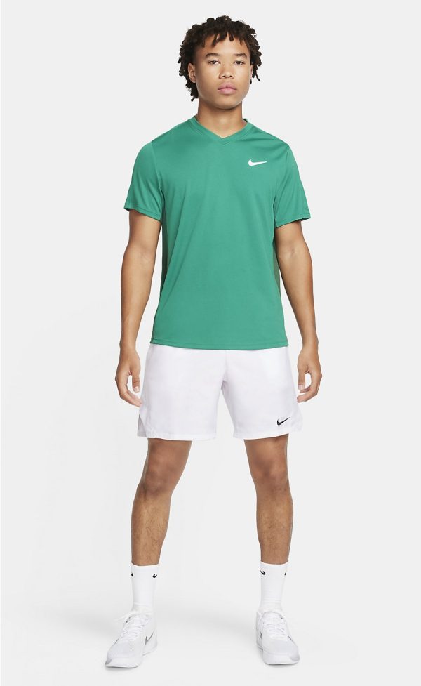 شلوارک تنیس مردانه نایک NikeCourt Dri-FIT Victory 18cm- سفید