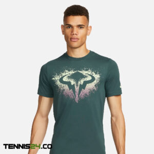 تی شرت تنیس مردانه نایک NikeCourt Dri-FIT Rafa– سبز