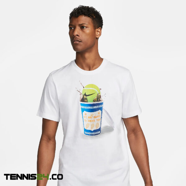 تی شرت تنیس مردانه نایک NikeCourt– سفید